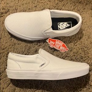 NWT Slip on leather vans